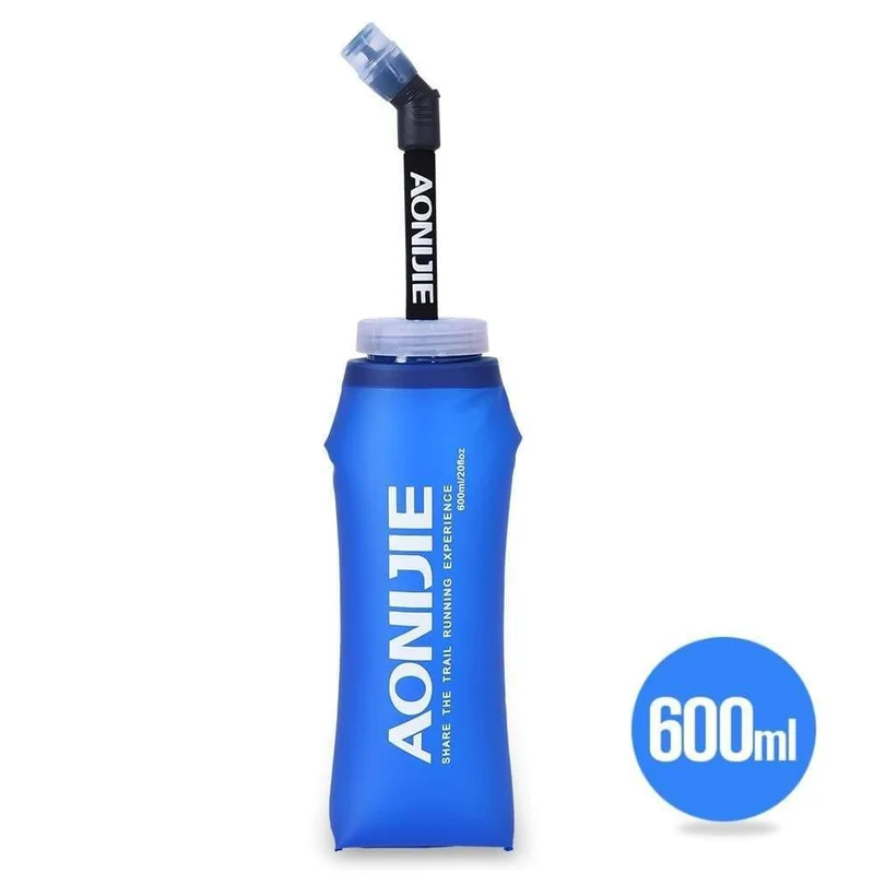Faltbare TPU Outdoor Soft Flasche Wasser Tasche Sport Camping Wanderung Laufendes Wasser Trinkflasche Mund Wasserkocher 350 ml 600 ml
