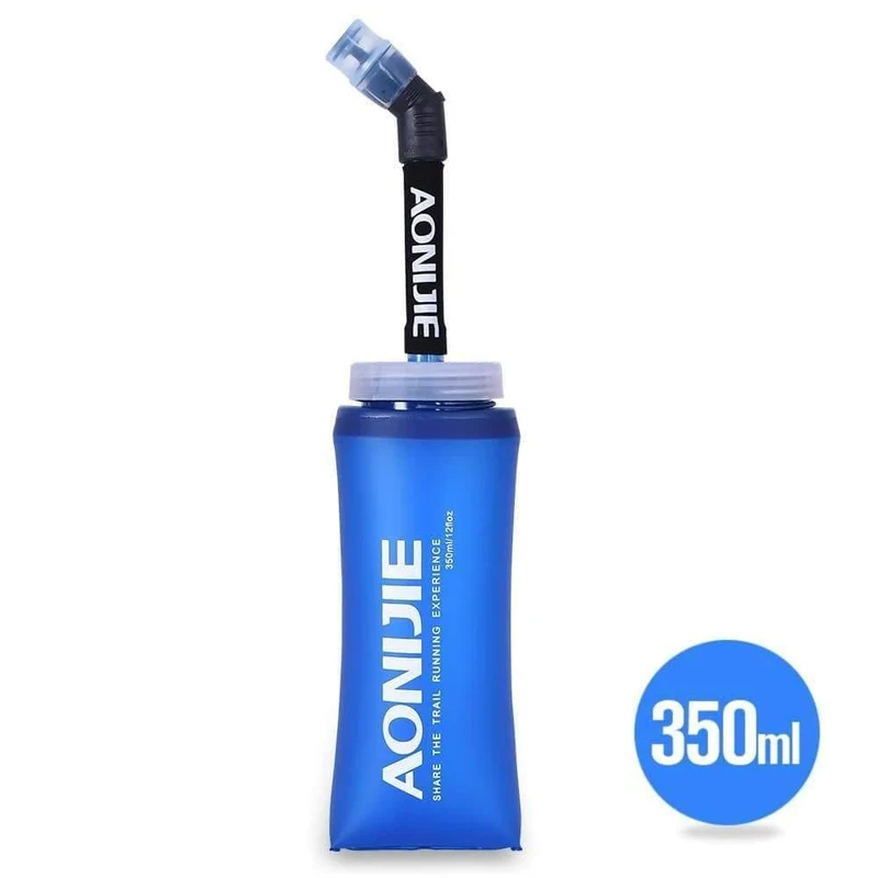 Faltbare TPU Outdoor Soft Flasche Wasser Tasche Sport Camping Wanderung Laufendes Wasser Trinkflasche Mund Wasserkocher 350 ml 600 ml