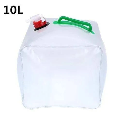 10L PVC Outdoor Faltbar Zusammenklappbarer Trinkwasserbeutel Aufbewahrung Auto Wasserträger Behälter für Outdoor Camping Wandern Picknicktasche