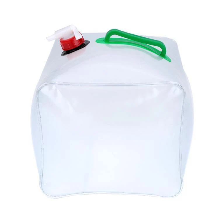 10L PVC Outdoor Faltbar Zusammenklappbarer Trinkwasserbeutel Aufbewahrung Auto Wasserträger Behälter für Outdoor Camping Wandern Picknicktasche