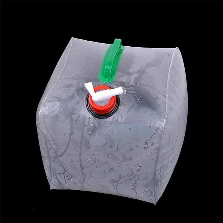 10L PVC Outdoor Faltbar Zusammenklappbarer Trinkwasserbeutel Aufbewahrung Auto Wasserträger Behälter für Outdoor Camping Wandern Picknicktasche