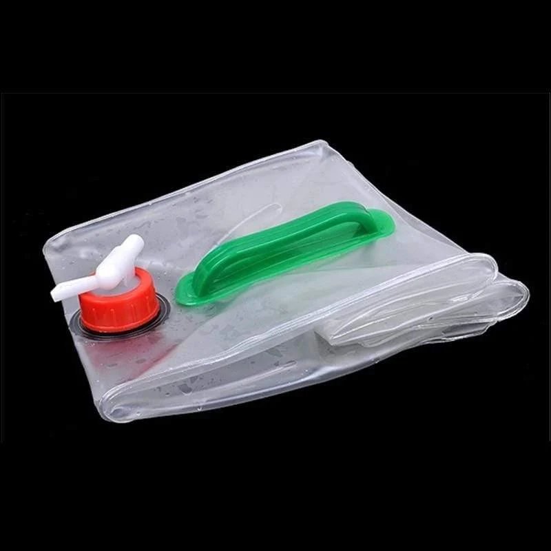 10L PVC Outdoor Faltbar Zusammenklappbarer Trinkwasserbeutel Aufbewahrung Auto Wasserträger Behälter für Outdoor Camping Wandern Picknicktasche