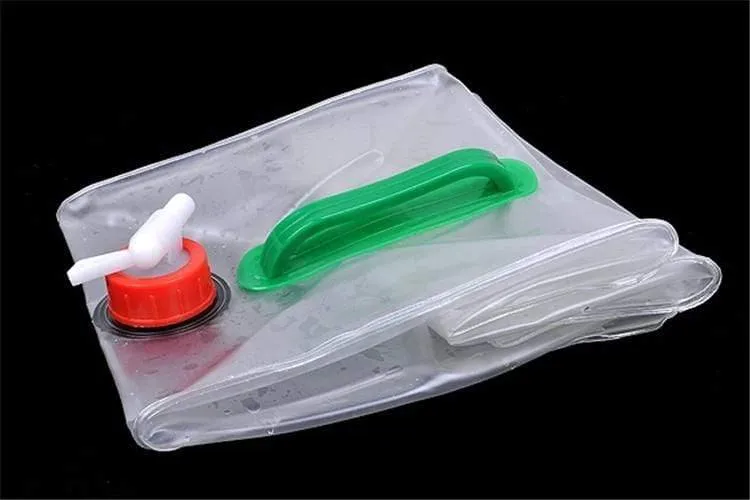 10L PVC Outdoor Faltbar Zusammenklappbarer Trinkwasserbeutel Aufbewahrung Auto Wasserträger Behälter für Outdoor Camping Wandern Picknicktasche