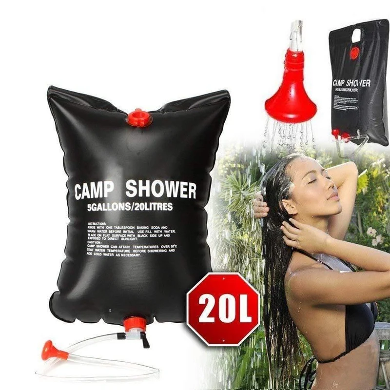 20L Wasser Tasche Faltbare Solarenergie Beheizte Camp PVC Duschtasche Outdoor Camping BBQ Wandern Klettern Reise Picknick Wasserspeicher
