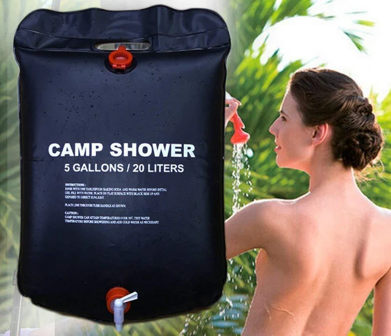 20L Wasser Tasche Faltbare Solarenergie Beheizte Camp PVC Duschtasche Outdoor Camping BBQ Wandern Klettern Reise Picknick Wasserspeicher