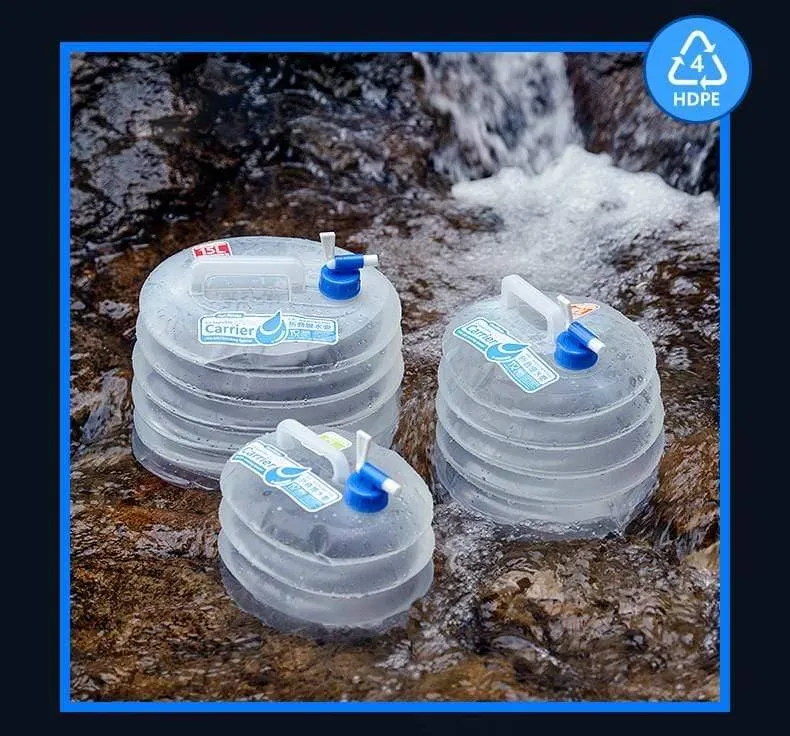 Zusammenklappbarer Wassereimer, faltbar, Aufbewahrung, 5 l, 10 l, PE, Lebensmittelqualität, Outdoor, Wandern, Camping, Zubehör, Reise-Sets
