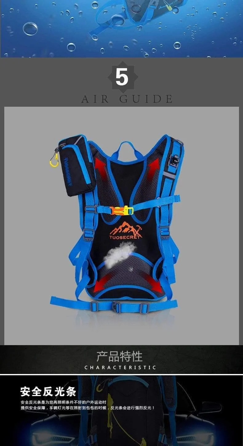 18L wasserdichter Rucksack Outdoor-Sportrucksack Wasserbeutel Camping Wandern Radfahren Wasserrucksack