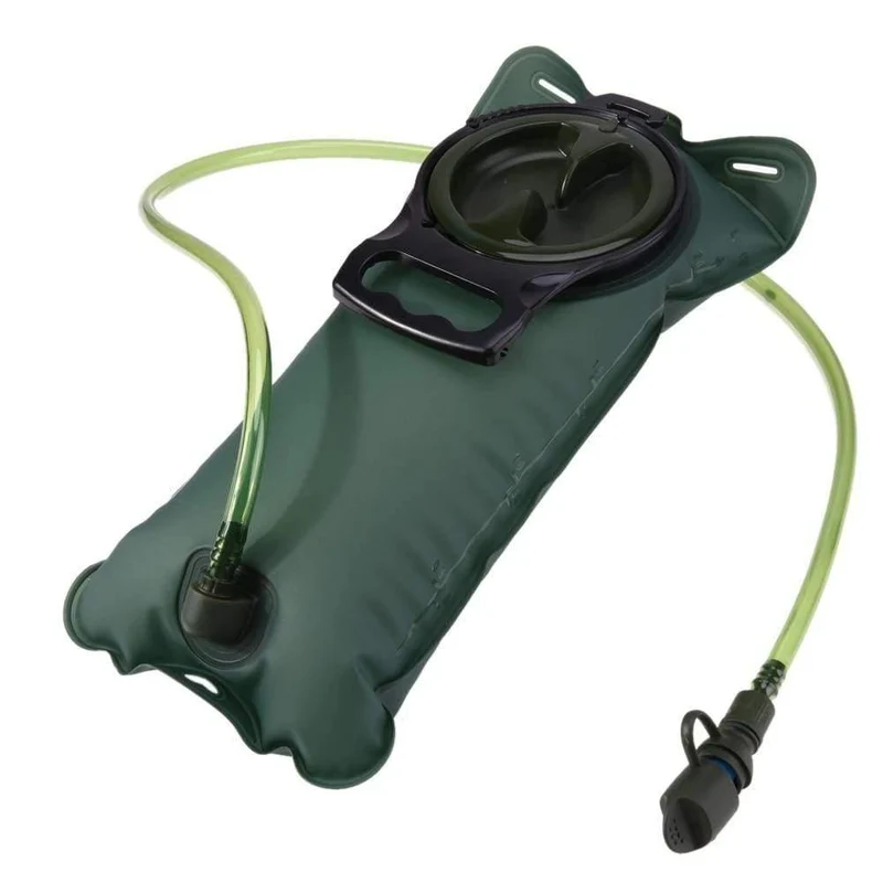 2L TPU Fahrrad Mund Sport Wasserbeutel Blase Trink Camping Wandern Klettern Militärgrün Camelback
