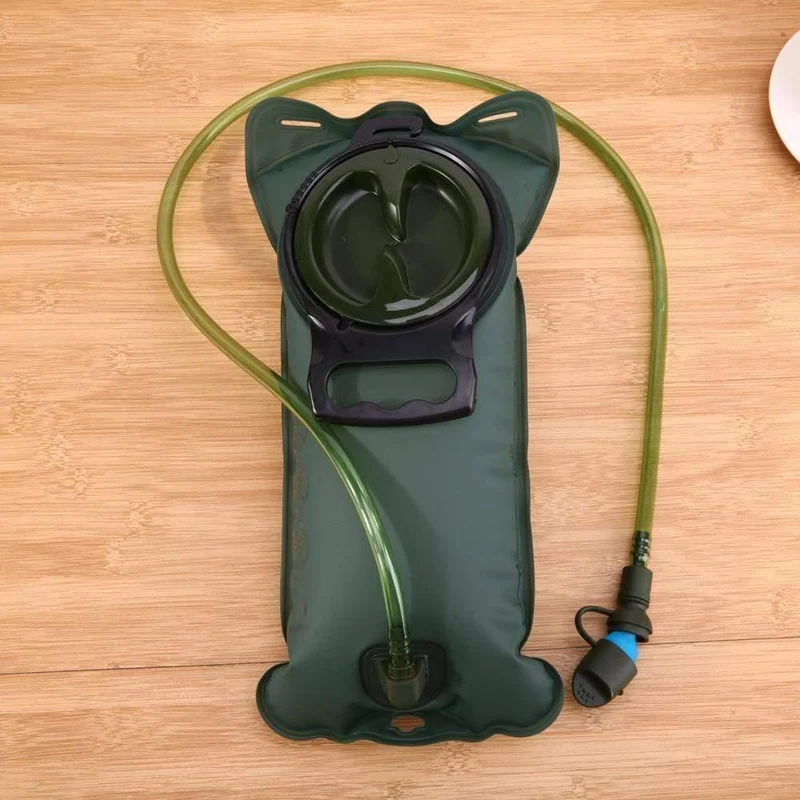 2L TPU Fahrrad Mund Sport Wasserbeutel Blase Trink Camping Wandern Klettern Militärgrün Camelback