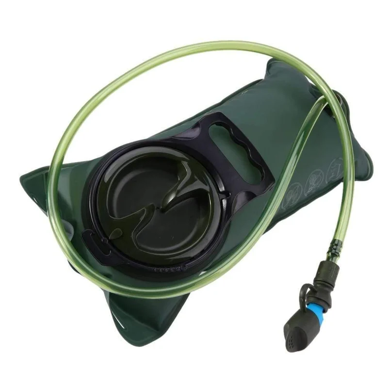 2L TPU Fahrrad Mund Sport Wasserbeutel Blase Trink Camping Wandern Klettern Militärgrün Camelback