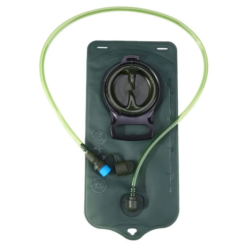 2L TPU Fahrrad Mund Sport Wasserbeutel Blase Trink Camping Wandern Klettern Militärgrün Camelback