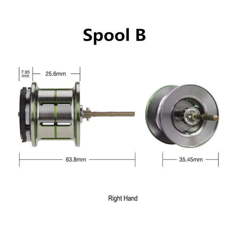 Phantom Baitcastingrolle Aluminium Leichte Spule Magnetische Bremse Dual Baitcastingrolle Ersatzteile Ersatz angeln