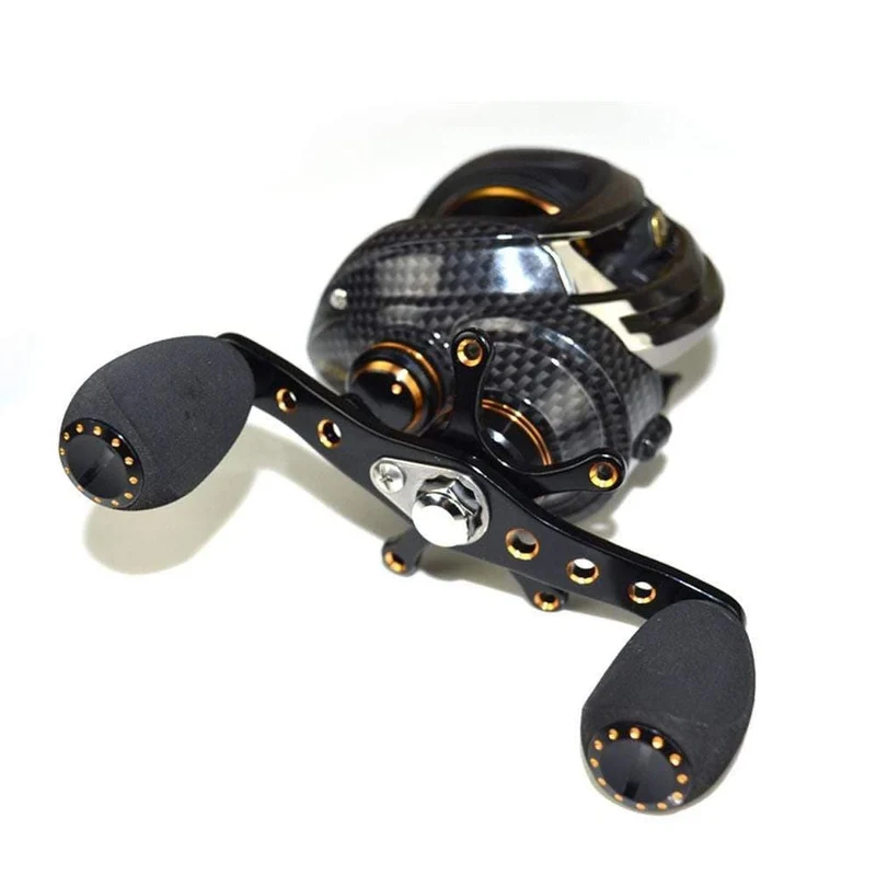 Doppelbrems-Baitcastingrolle 17BB+1RB Angelausrüstung Wassertropfenrad 7.0:1 Verhältnis Baitcasting Angelrolle Köderrolle