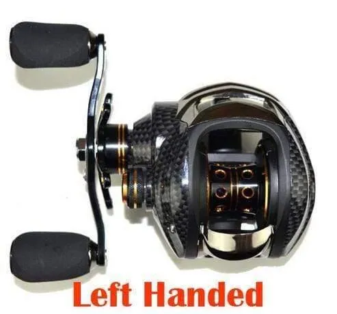 Doppelbrems-Baitcastingrolle 17BB+1RB Angelausrüstung Wassertropfenrad 7.0:1 Verhältnis Baitcasting Angelrolle Köderrolle
