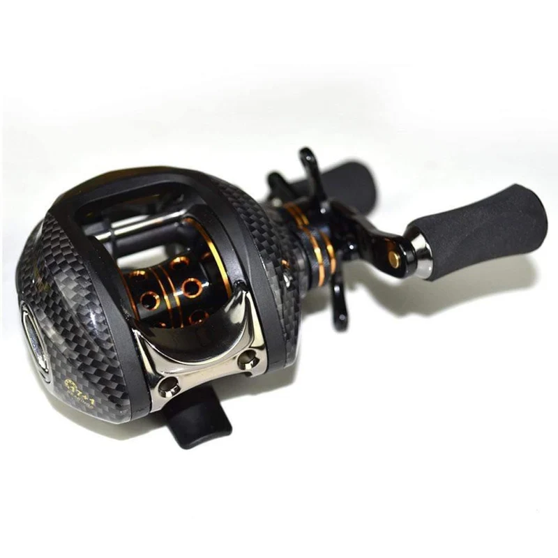 Doppelbrems-Baitcastingrolle 17BB+1RB Angelausrüstung Wassertropfenrad 7.0:1 Verhältnis Baitcasting Angelrolle Köderrolle