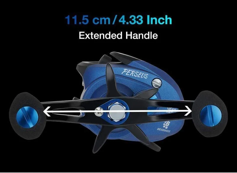 Perseus Dual Bremse System Baitcastingrolle 8.4 KG Drag Salzwasser Süßwasser Baitcasting Angeln Reel Pesca Karpfen