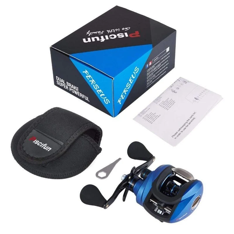 Perseus Dual Bremse System Baitcastingrolle 8.4 KG Drag Salzwasser Süßwasser Baitcasting Angeln Reel Pesca Karpfen