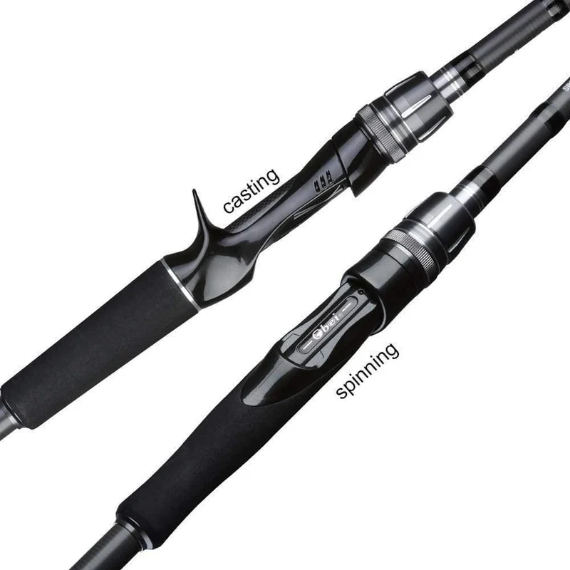 Obei Spurs 1.98 m 2.28 m 2.58 3 abschnitte köder casting angelrute reise ultra licht casting spinning boot köder 7g-55g M/ML/MH Stange