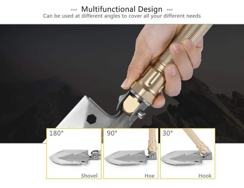 Multifunktionale Militär Klappspaten mit Tragetasche Armee Multi-Tools Tragbare Outdoor Camping Wanderwerkzeuge