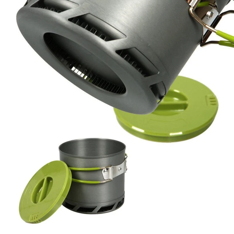 Wärmetauscher Topf Energie Camping Gesammelt Topf Outdoor Kochgeschirr BDS202