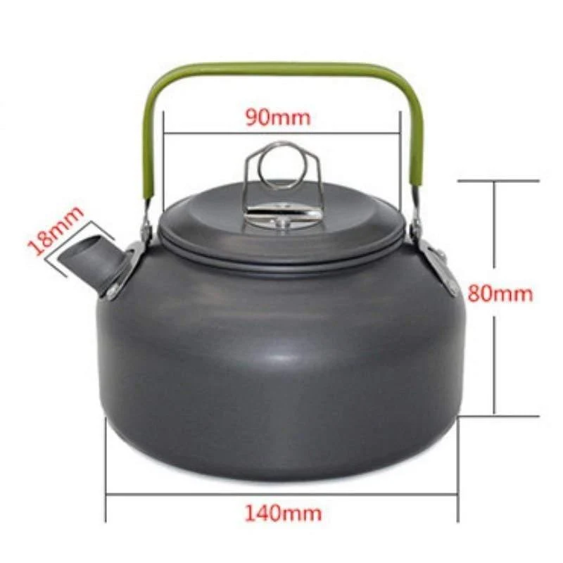 0.8 / 1.2L Camping-Wasserkocher Outdoor-Kaffeekocher Camping-Geschirr Reisegeschirr Outdoor-Picknick-Set 2019 Neu