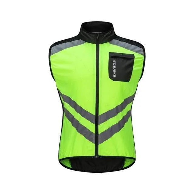 Reflektierende Radwesten Ärmellos Winddicht Sport Ciclismo Trikots MTB Rennrad Fahrradbekleidung Mantel Fahrradbekleidung
