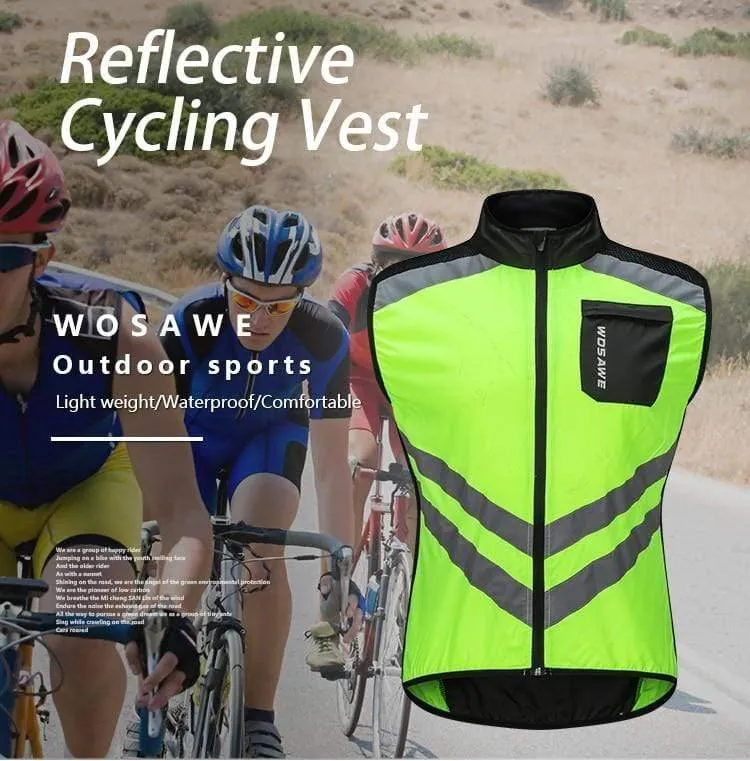 Reflektierende Radwesten Ärmellos Winddicht Sport Ciclismo Trikots MTB Rennrad Fahrradbekleidung Mantel Fahrradbekleidung