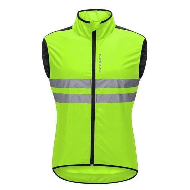 Reflektierende Radwesten Ärmellos Winddicht Sport Ciclismo Trikots MTB Rennrad Fahrradbekleidung Mantel Fahrradbekleidung