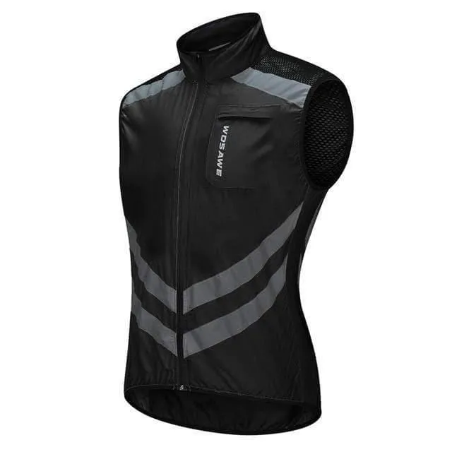 Reflektierende Radwesten Ärmellos Winddicht Sport Ciclismo Trikots MTB Rennrad Fahrradbekleidung Mantel Fahrradbekleidung