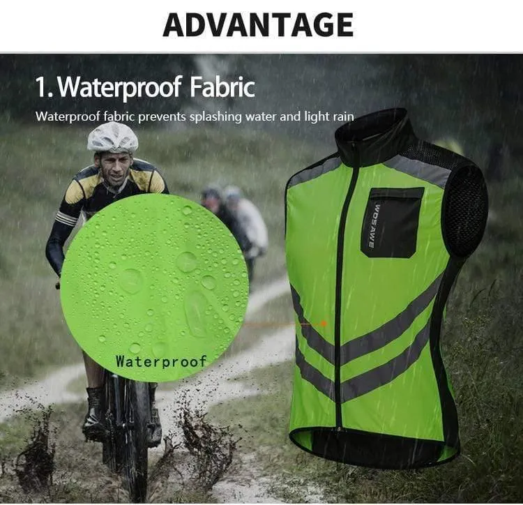 Reflektierende Radwesten Ärmellos Winddicht Sport Ciclismo Trikots MTB Rennrad Fahrradbekleidung Mantel Fahrradbekleidung
