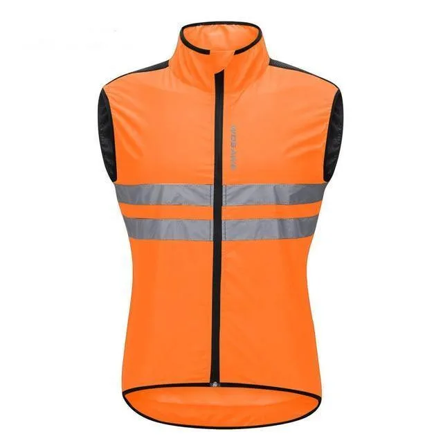 Reflektierende Radwesten Ärmellos Winddicht Sport Ciclismo Trikots MTB Rennrad Fahrradbekleidung Mantel Fahrradbekleidung