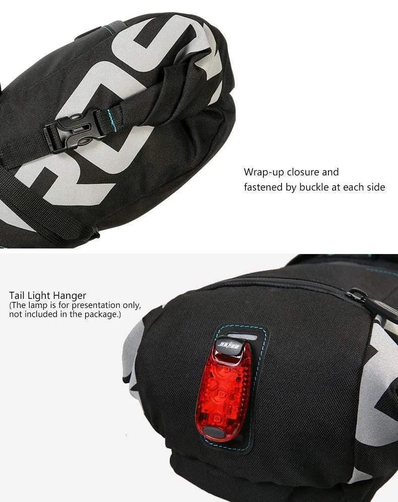 Fahrradsattelstützentasche Fahrradsattel Aufbewahrungstasche Radfahren MTB-Straße Rucksack Wasserdicht Ausziehbar 8L 10L