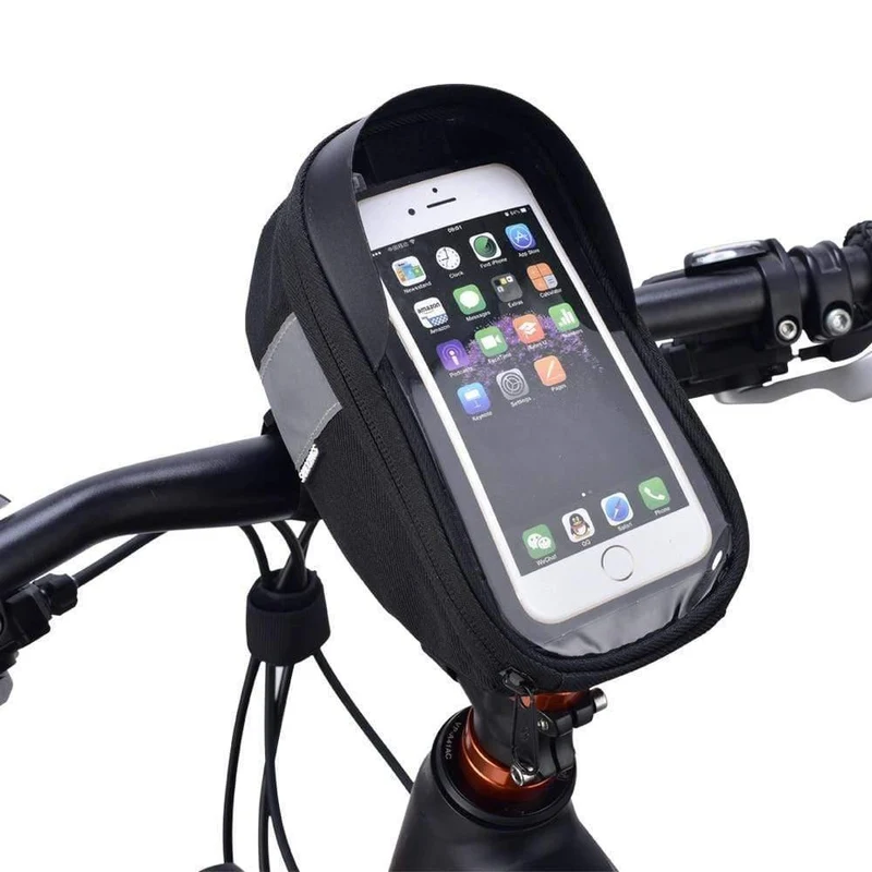 Radfahren Fahrrad Fahrrad Kopf Rohr Lenker Zelle Handy Tasche Fall Halter Fall Pannier Für 6.5 in Telefon