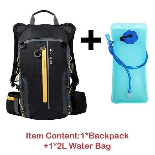 Wasserdichte Fahrradtasche Fahrradrucksack Atmungsaktiver 10L Ultraleichter Fahrradwasserbeutel Klettern Radfahren Trinkrucksack