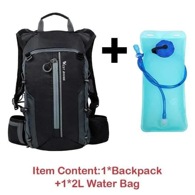 Wasserdichte Fahrradtasche Fahrradrucksack Atmungsaktiver 10L Ultraleichter Fahrradwasserbeutel Klettern Radfahren Trinkrucksack
