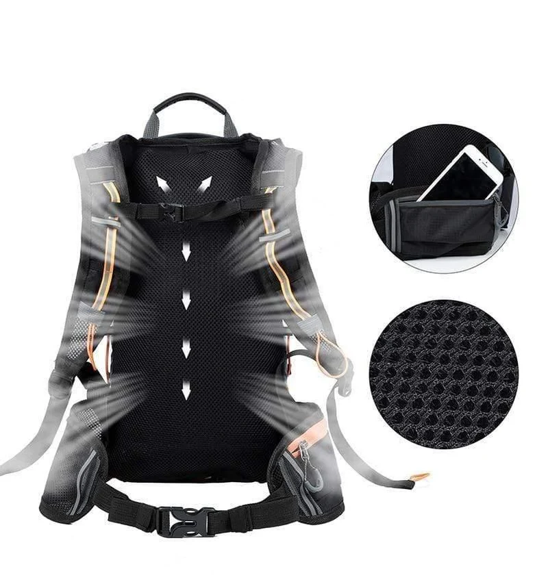 Wasserdichte Fahrradtasche Fahrradrucksack Atmungsaktiver 10L Ultraleichter Fahrradwasserbeutel Klettern Radfahren Trinkrucksack