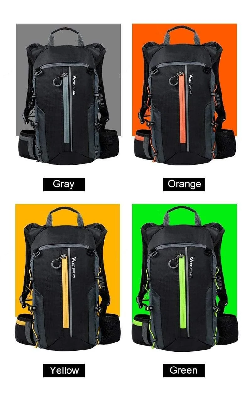 Wasserdichte Fahrradtasche Fahrradrucksack Atmungsaktiver 10L Ultraleichter Fahrradwasserbeutel Klettern Radfahren Trinkrucksack