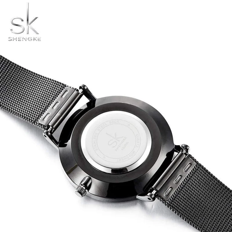 Frauen Uhren Hochwertige ultradünne Quarzuhr Frau Elegantes Kleid Damenuhr Montre Femme SK