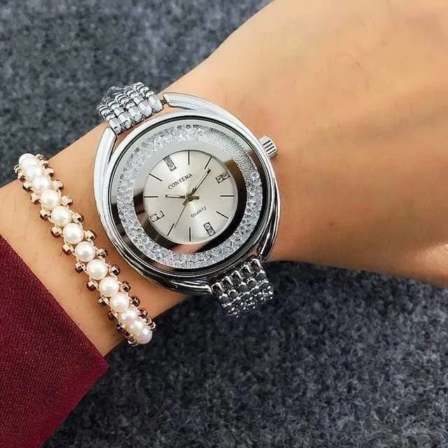 Uhr Frauen Uhren Rose Gold Armband frauen Uhren Strass Damen Uhr Uhr reloj mujer montre femme