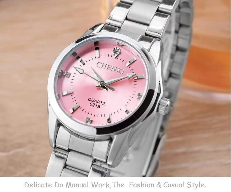 Mode uhren Frauen xfcs Damen Strass Quarzuhr frauen Kleid Uhr Armbanduhren uhren mujeres
