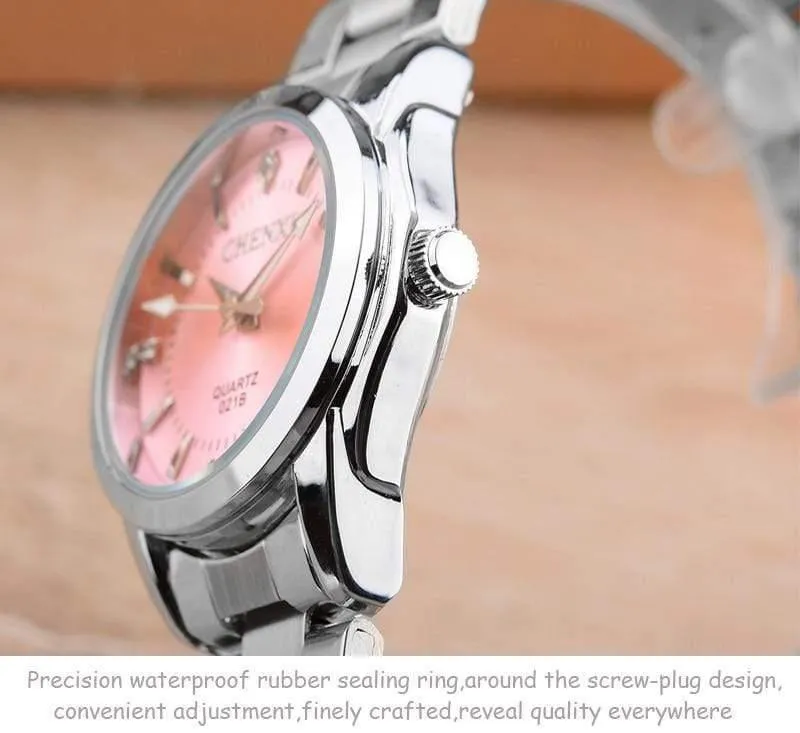 Mode uhren Frauen xfcs Damen Strass Quarzuhr frauen Kleid Uhr Armbanduhren uhren mujeres