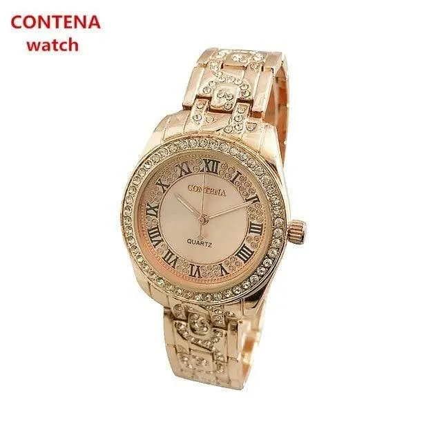 Armbanduhr Damenuhren Strass Damenuhren Roségold Damenuhr Uhr zegarek damski reloj mujer