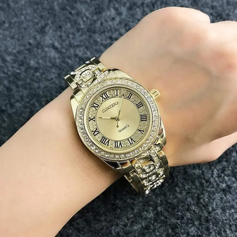 Armbanduhr Damenuhren Strass Damenuhren Roségold Damenuhr Uhr zegarek damski reloj mujer