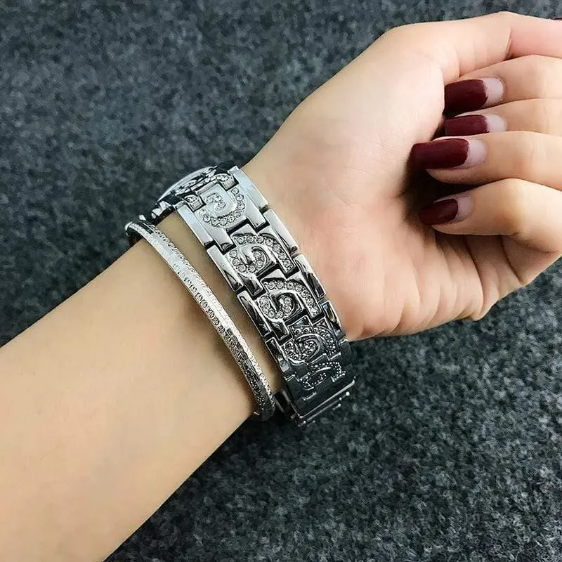 Armbanduhr Damenuhren Strass Damenuhren Roségold Damenuhr Uhr zegarek damski reloj mujer