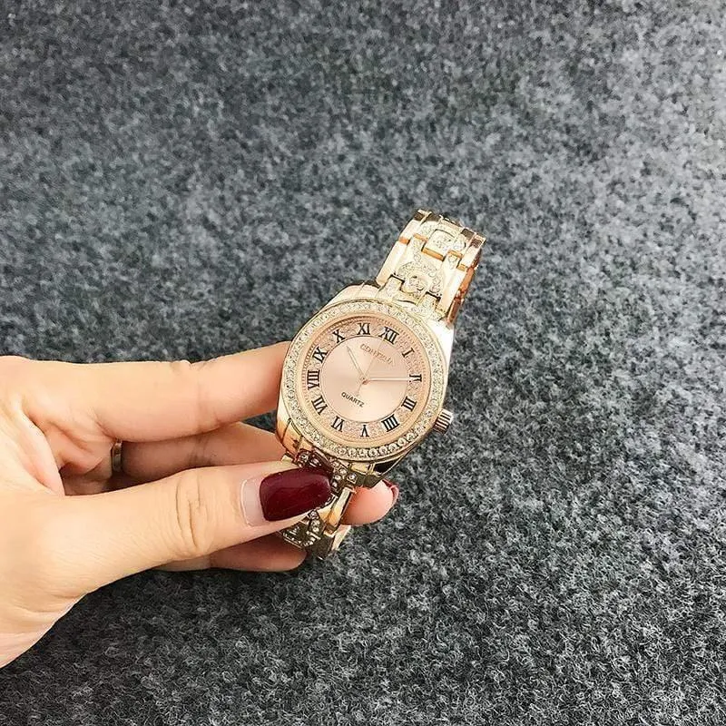 Armbanduhr Damenuhren Strass Damenuhren Roségold Damenuhr Uhr zegarek damski reloj mujer