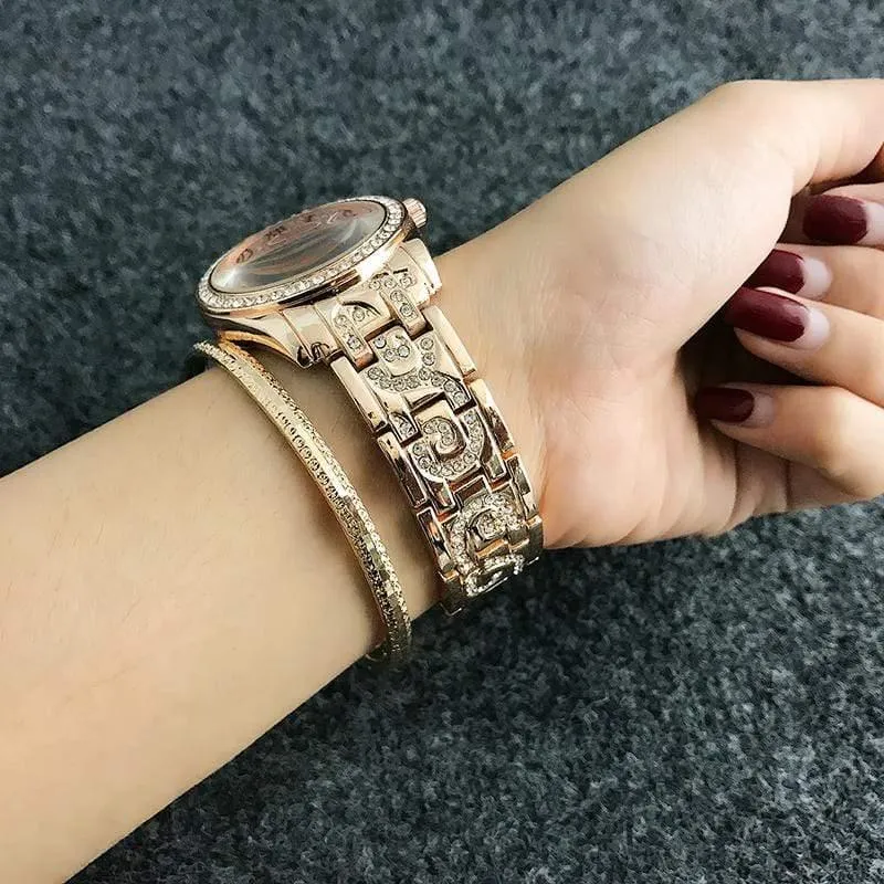 Armbanduhr Damenuhren Strass Damenuhren Roségold Damenuhr Uhr zegarek damski reloj mujer