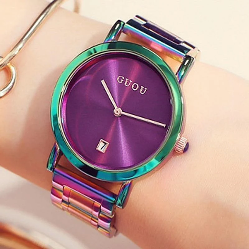 Frauenuhren Bunte Montre Femme Damenuhr Armbanduhren Für Frauen Uhr Frauen Kalender reloj mujer saat