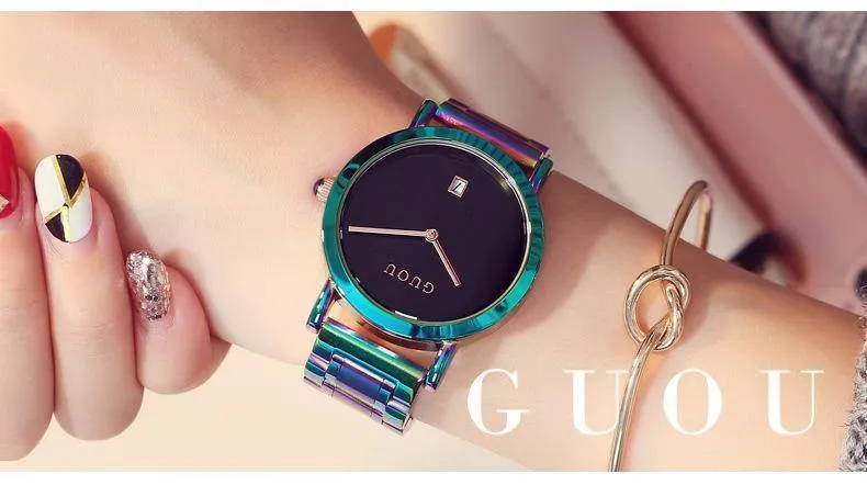 Frauenuhren Bunte Montre Femme Damenuhr Armbanduhren Für Frauen Uhr Frauen Kalender reloj mujer saat