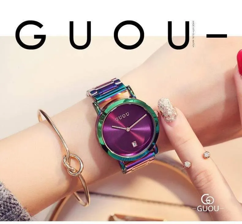 Frauenuhren Bunte Montre Femme Damenuhr Armbanduhren Für Frauen Uhr Frauen Kalender reloj mujer saat