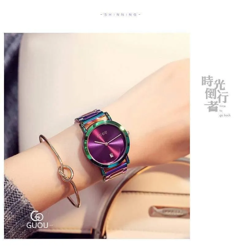 Frauenuhren Bunte Montre Femme Damenuhr Armbanduhren Für Frauen Uhr Frauen Kalender reloj mujer saat